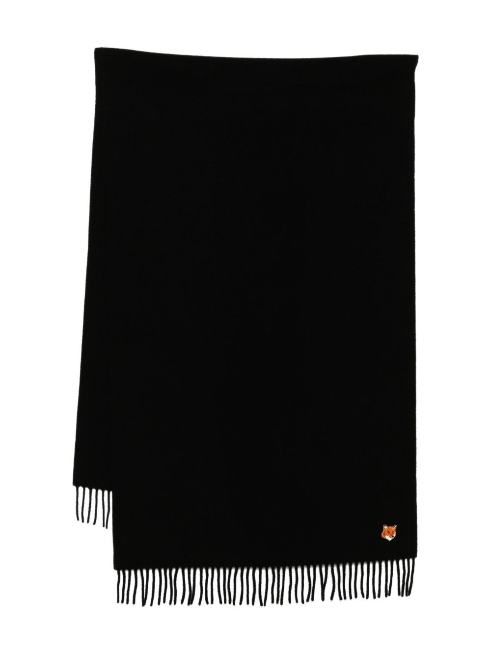Maison メゾン キツネ スカーフ ブラック - Image 1