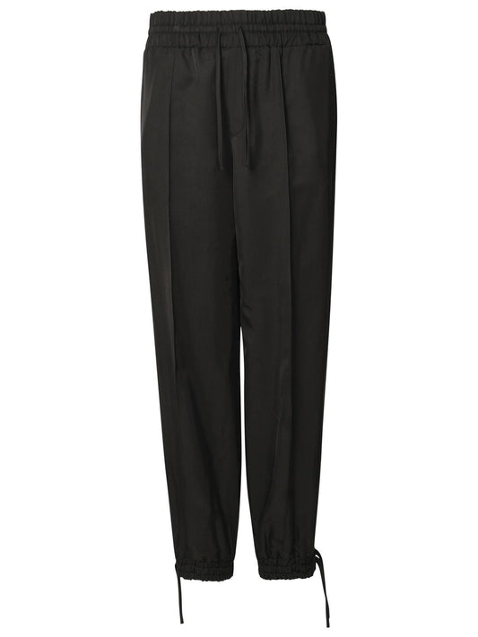 Jil Jil Sander Black Viscoseズボン - Image 1
