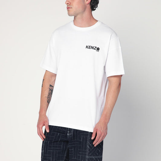 Kenzo ロゴ付きのケンゾホワイトコットンTシャツ - Image 1