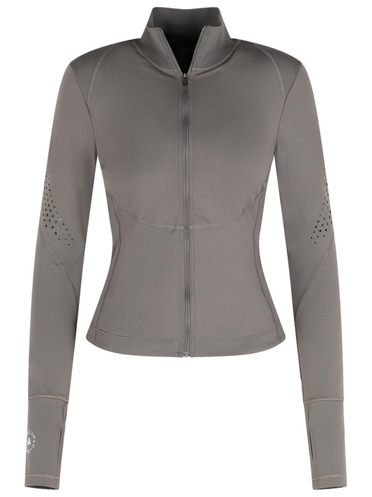 Stella Adidas By Stella McCartney 'TPR'灰色のポリアミドブレンドスウェットシャツ - Image 1