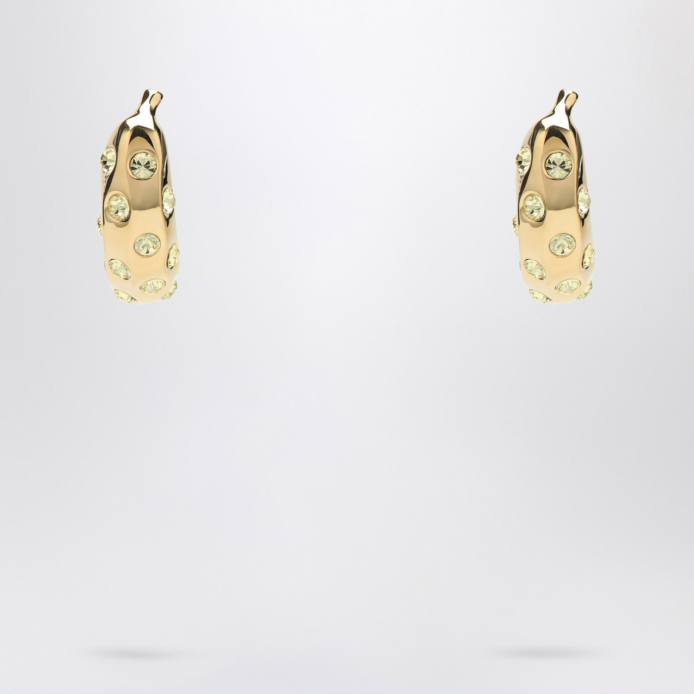Jacquemus Jacquemus Banana Earrings With Rhinestones - Image 1