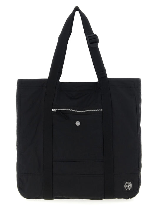 Stone Stone Island Logo Patch Shopping Bag - Image 1
