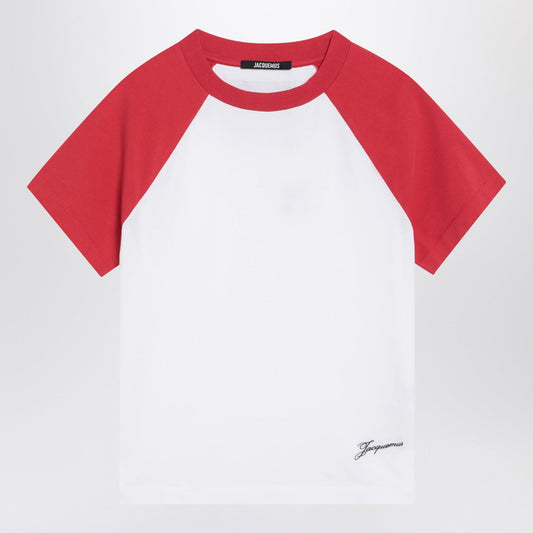 Jacquemus Jacquemus Baseball White/Red T Shirt - Image 1