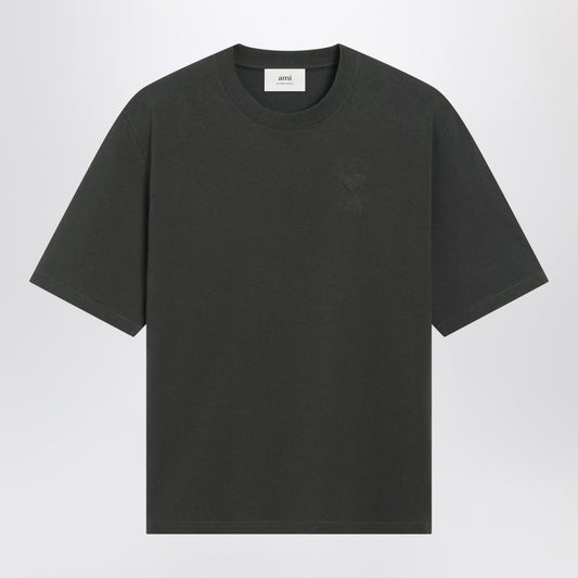 Ami Ami Paris Anthracite Grey Ami De Coeur Tシャツ - Image 1