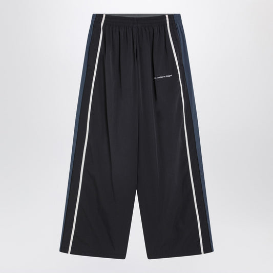 Balenciaga バレンシアガブラック/ネイビーブルー/グレーフェードエフェクト50/50トラックスーツのズボン - Image 1