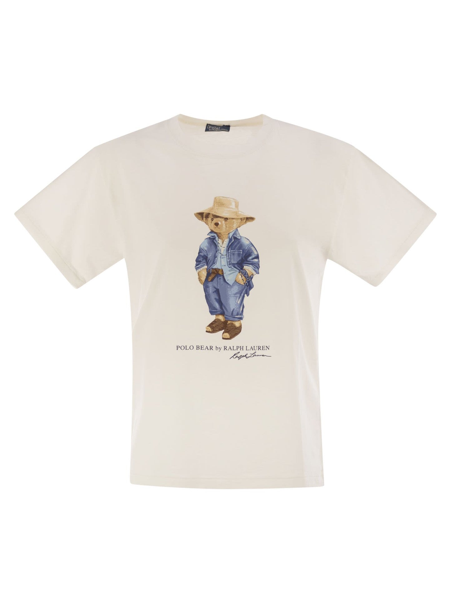 Polo ポロラフローレンポロベアTシャツのコットンジャージー - Image 1