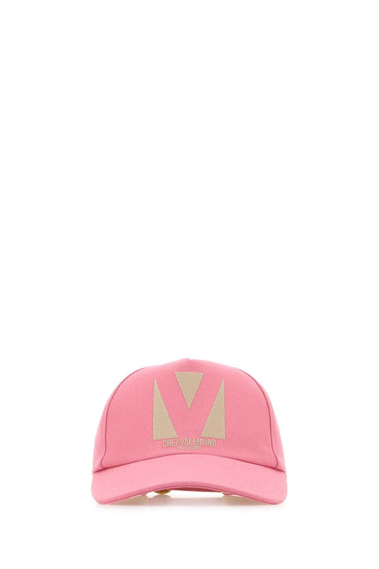 Valentino ヴァレンティーノガラヴァニピンクコットン野球帽 - Image 1