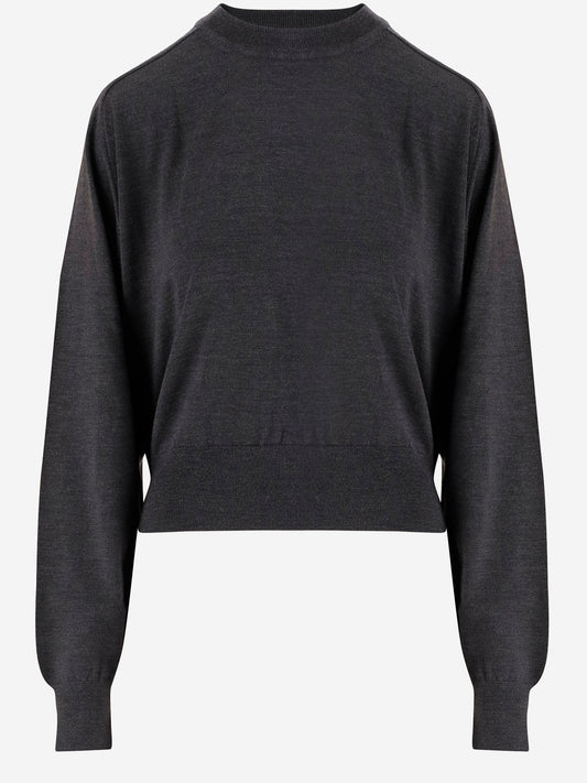 Jacquemus Jacquemus Merino Wool Sweater With Logo Embroidery - Image 1