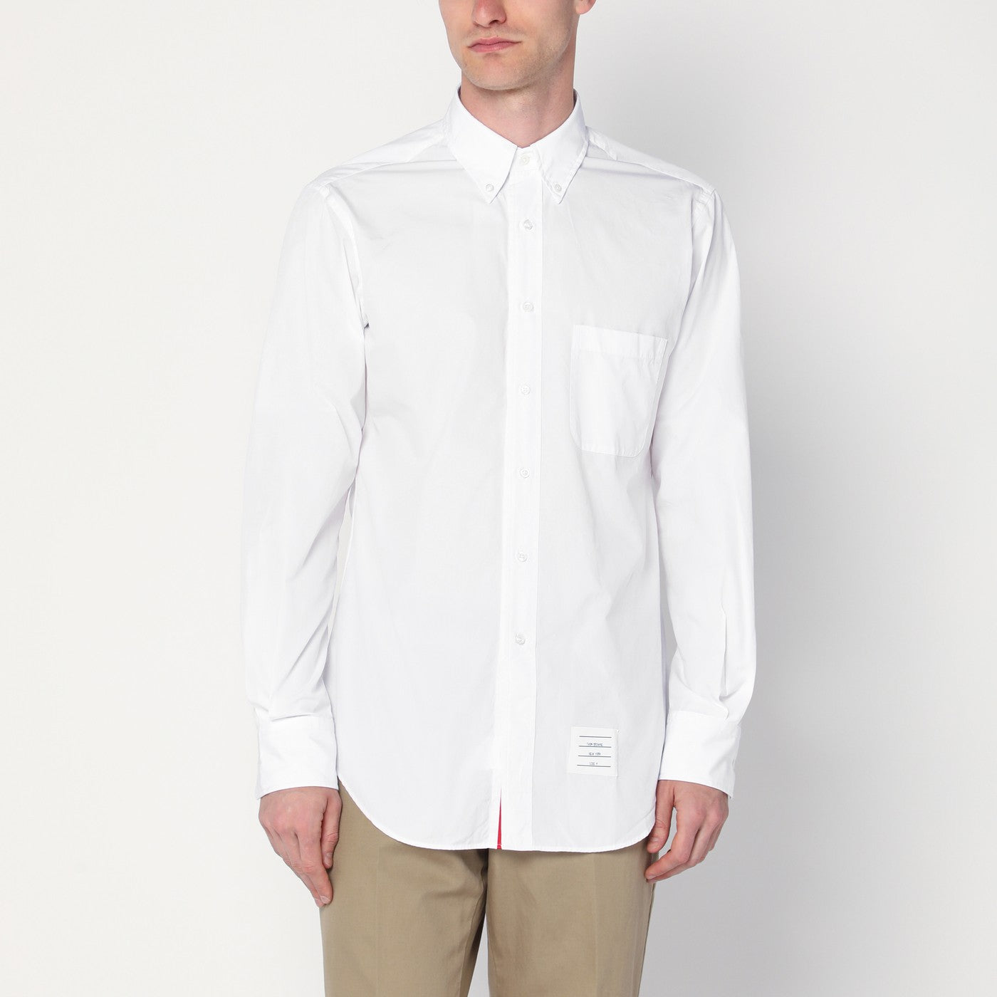 Thom Thom Browne White Button Down Cotton Shirt - Image 1