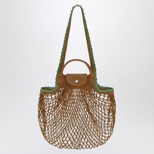 Longchamp Longchamp L タバコ色のルプライアージメッシュバッグ - Image 1