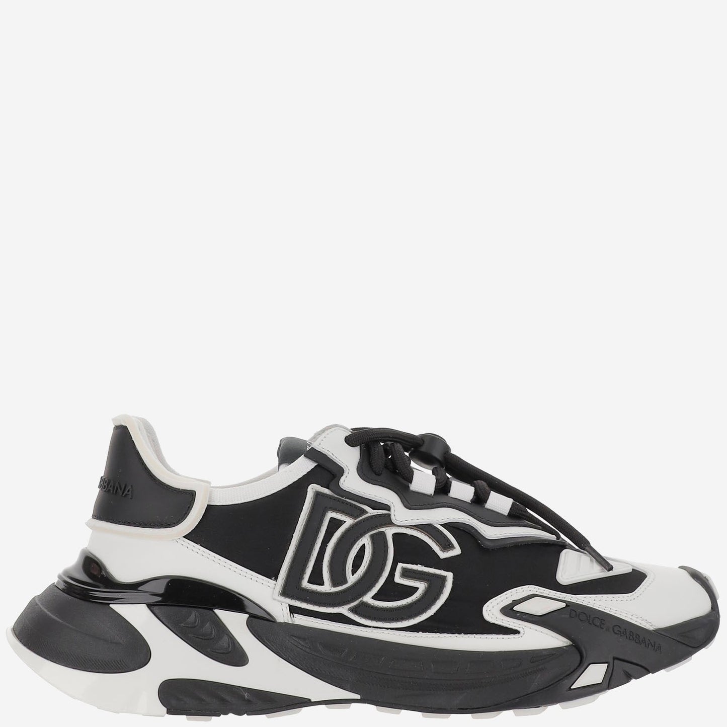 Dolce Dolce＆Gabbanaは、刺繍されたロゴを備えた分厚いスニーカーです - Image 1