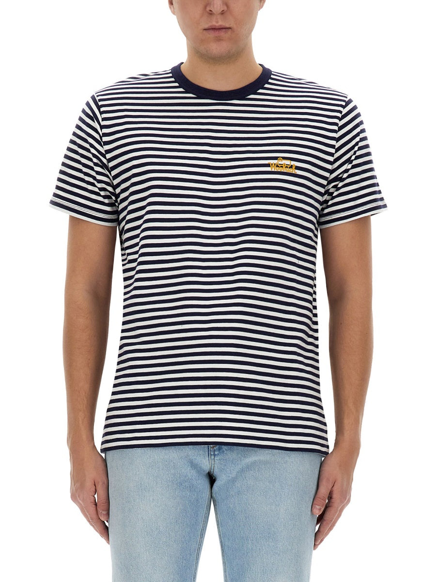 Woolrich Woolrich Striped T Shirt - Image 1