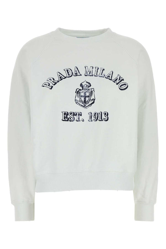 Prada プラダホワイトコットンスウェットシャツ - Image 1