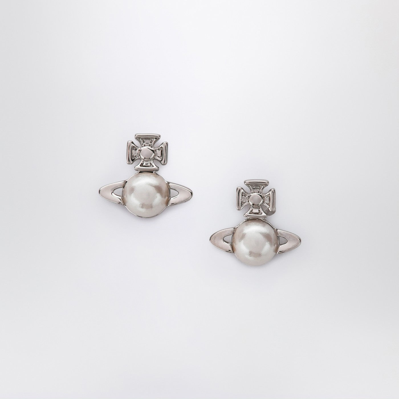 Vivienne Vivienne Westwood Silver Balbina Earrings With Pearl - Image 1