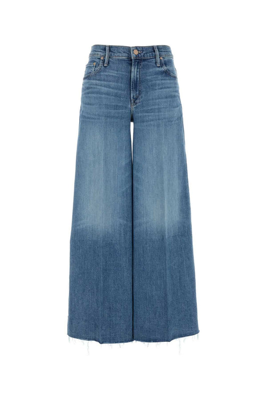 Mother マザーストレッチデニムスウィッシャーワイドレッグジーンズ - Image 1
