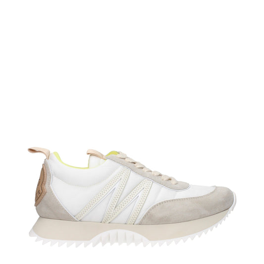 Moncler モンクラースニーカーペイシーウーマンファブリックベージュ/ホワイト - Image 1