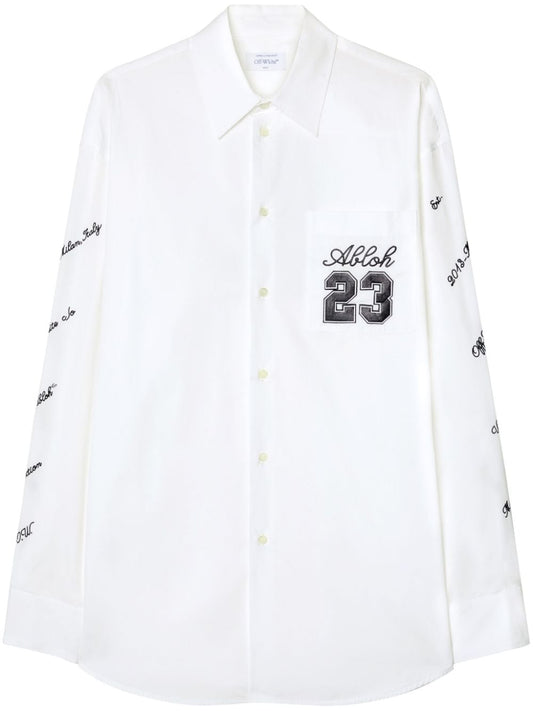 Off Off White Logo Cotton Overshirt - Image 1