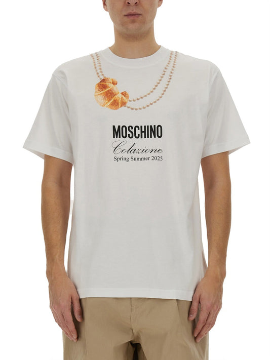 Moschino モスキーノ「朝食」Tシャツ - Image 1