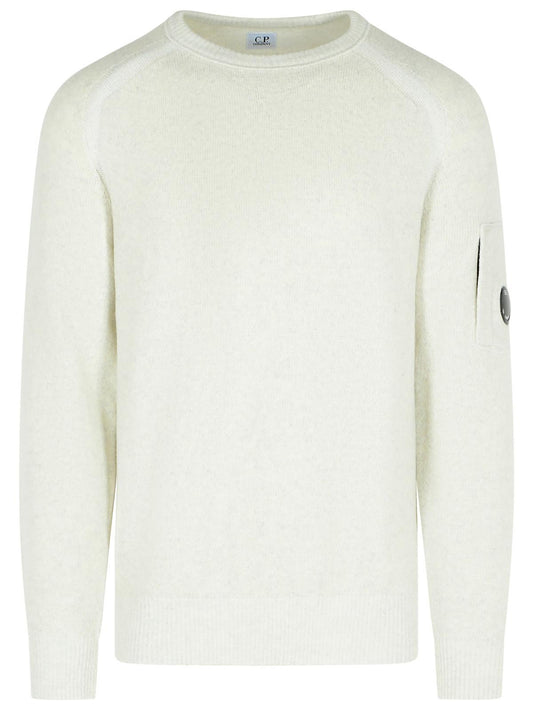 C C.P.会社のホワイトウールブレンドセーター - Image 1