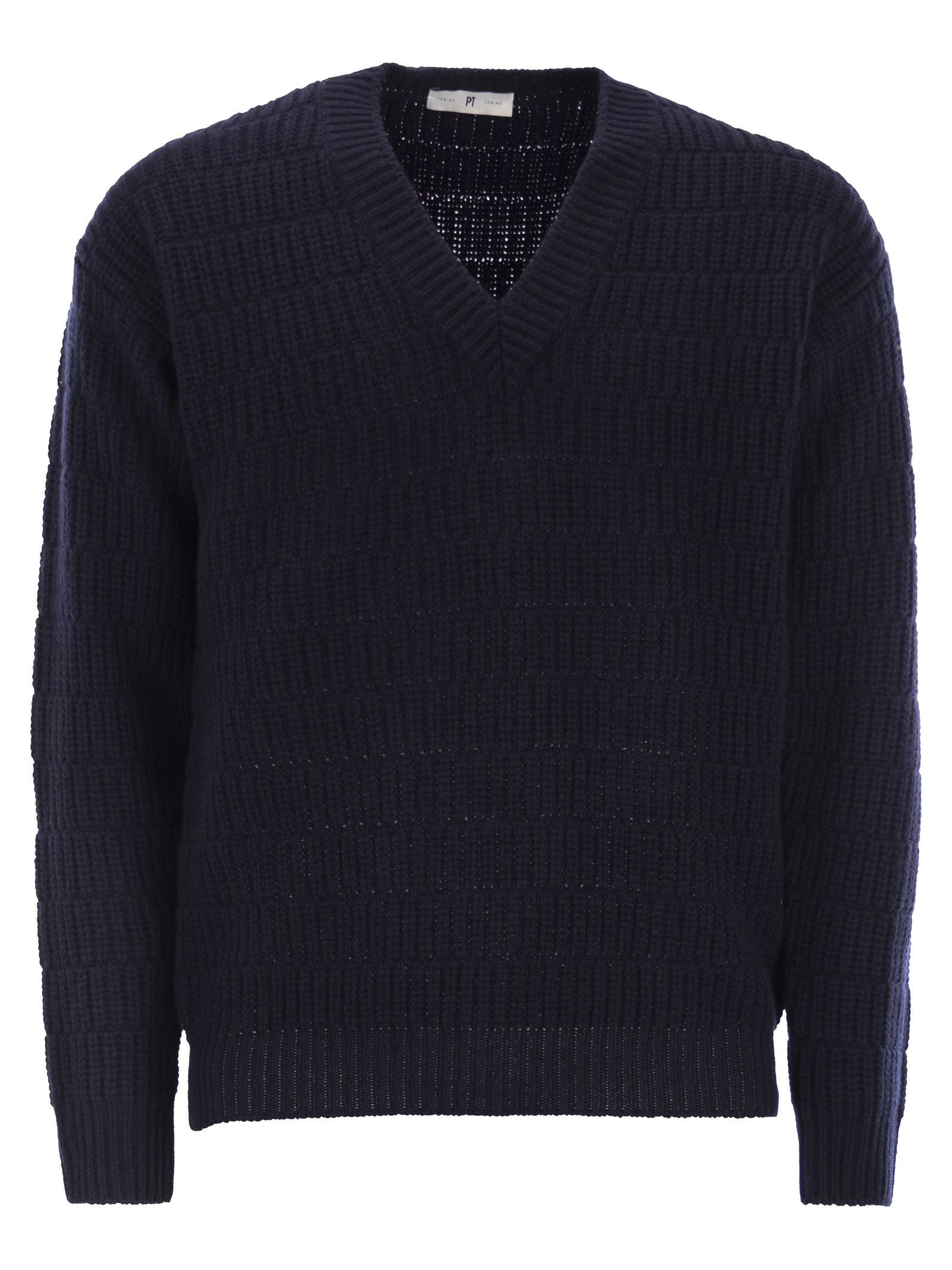 Pt Pt Torino ウール セーター V ネック - Image 1