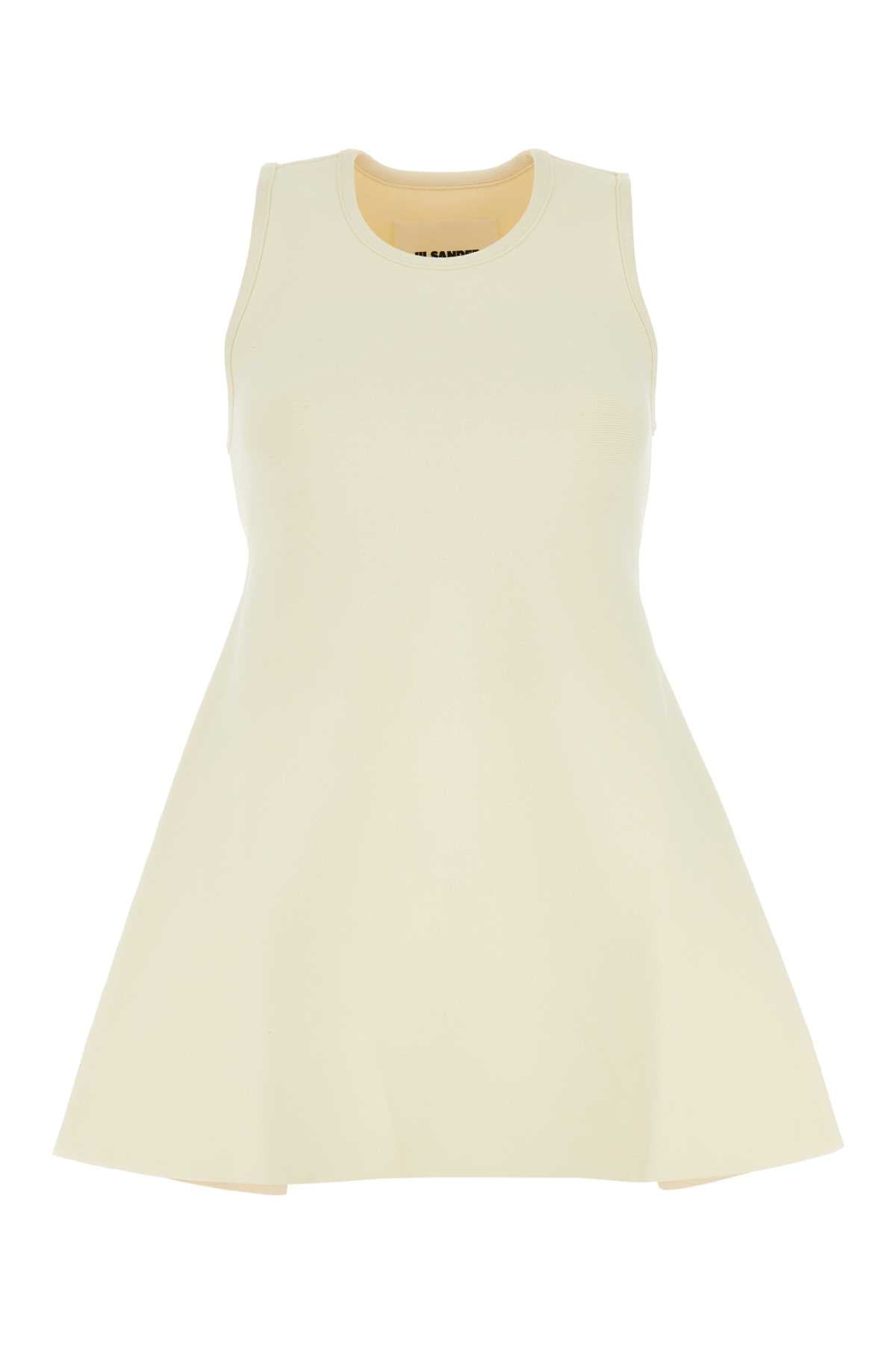 Jil Jil Sander Ivory Viscose Blend Top - Image 1