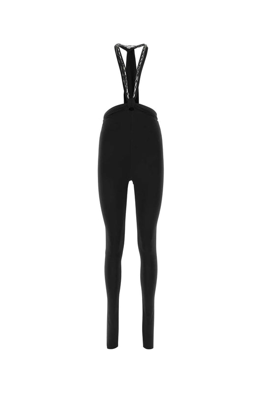 The Atticoブラックストレッチポリエステルルビーパンツ - Image 1