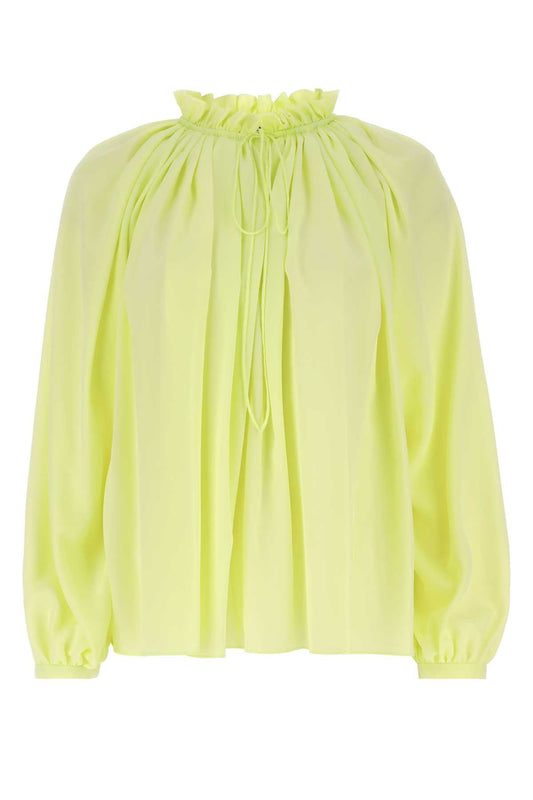 Lanvin Lanvin Fluo Yellow Polyester Blouse - Image 1
