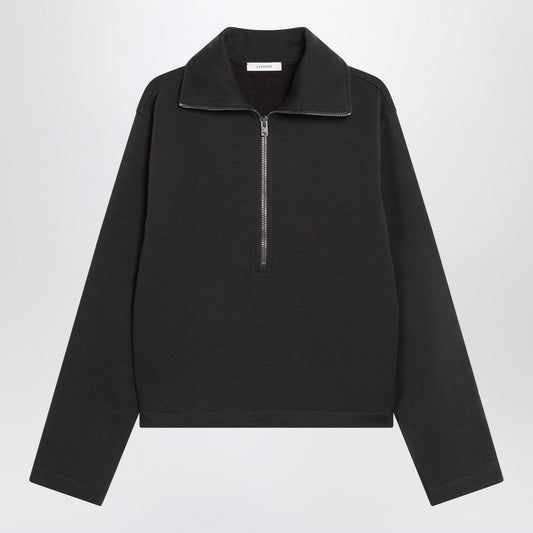 Lemaire レメールブラウンウールブレンドジップセーター - Image 1