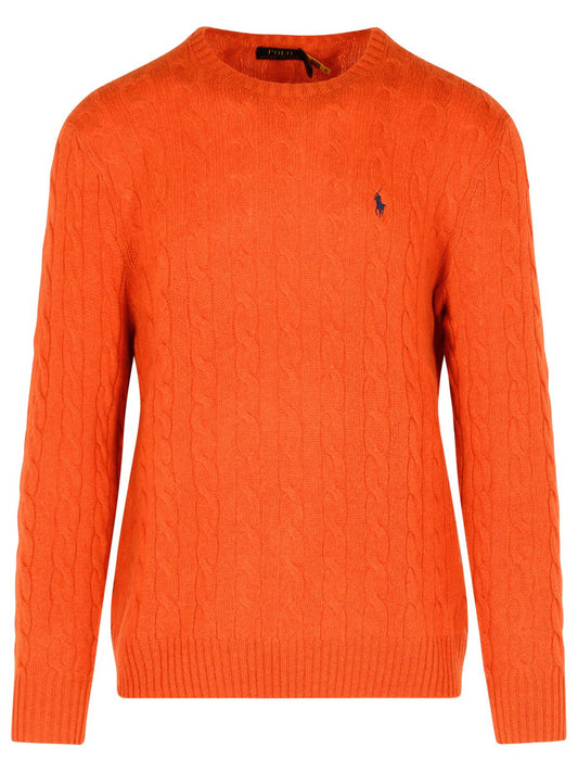 Polo ポロラルフローレンオレンジウールとカシミアセーター - Image 1