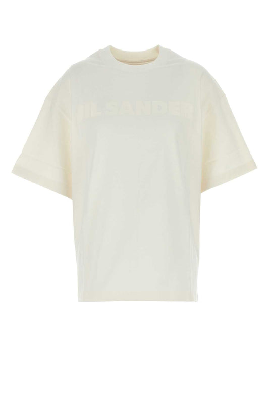 Jil ジルサンダーホワイトコットンTシャツ - Image 1