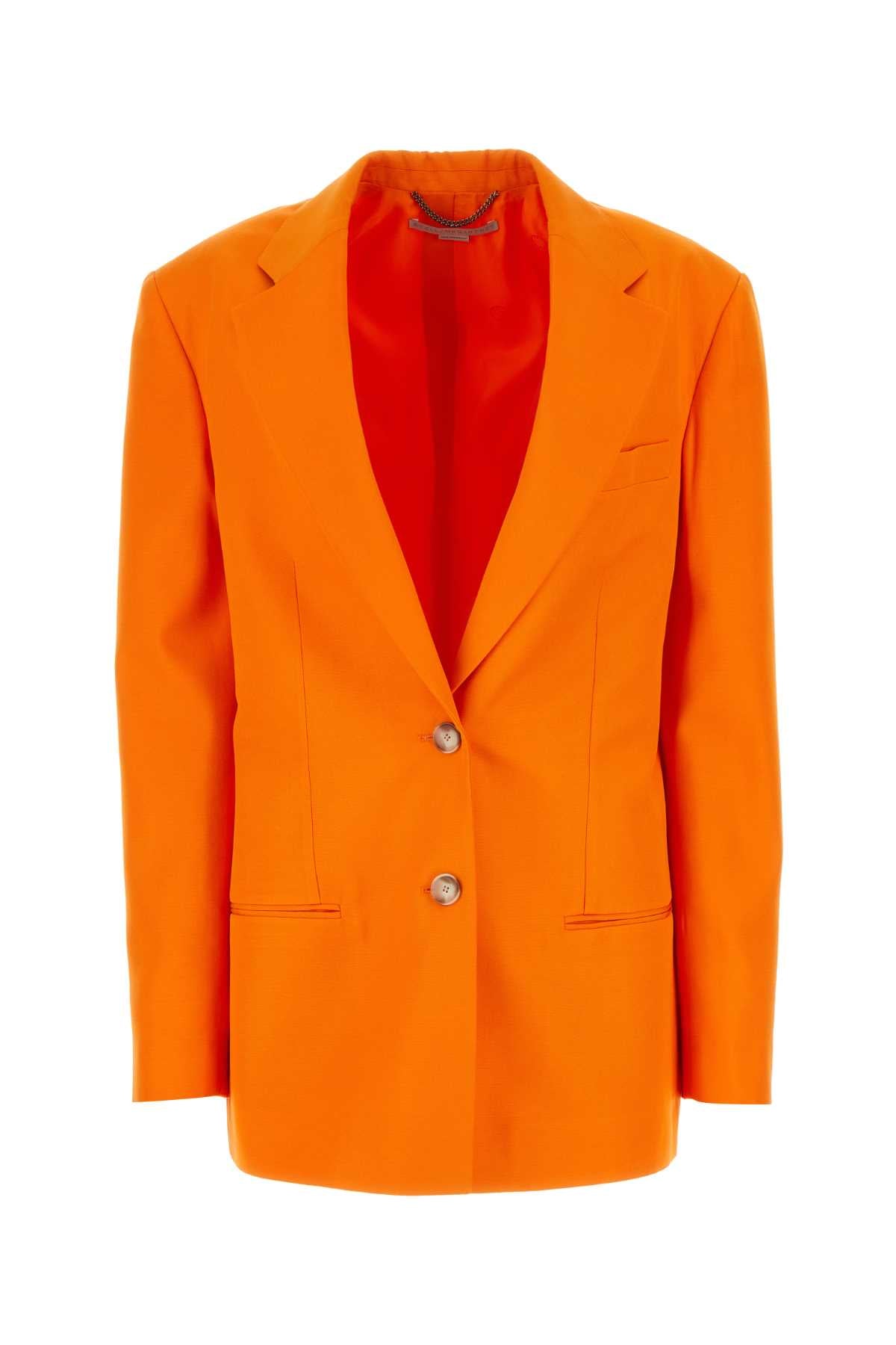 Stella Stella McCartney Fluo Orange Viscose特大ブレザー - Image 1