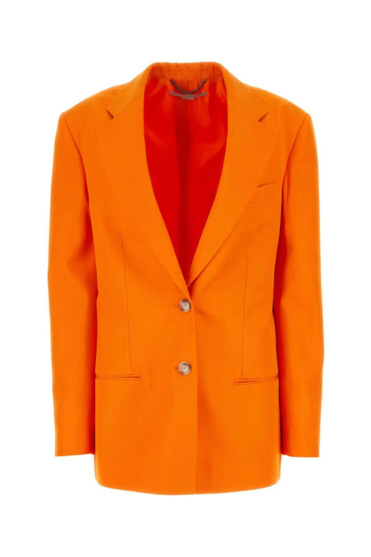 Stella Stella McCartney Fluo Orange Viscose特大ブレザー - Image 1