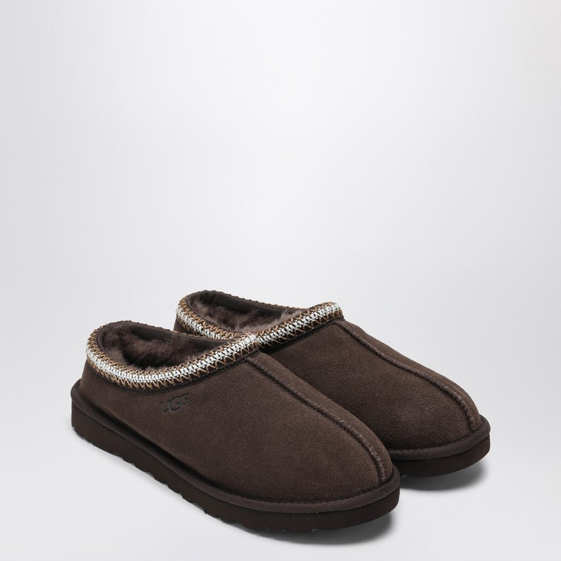 Ugg Ugg Tasman Cocoa Colored Eather Slip Ons - Image 1