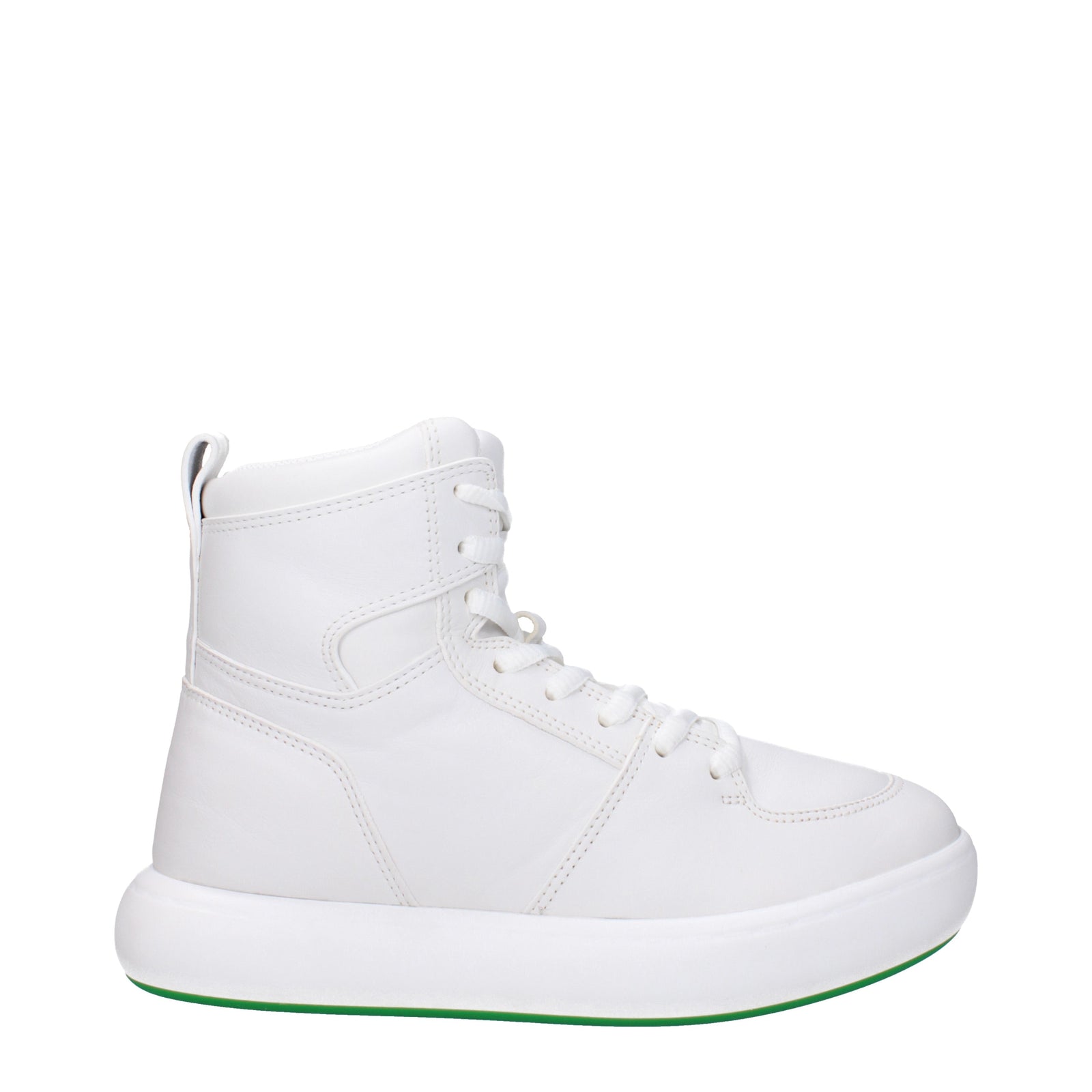 Bottega Bottega Veneta Sneakers Tennis Men Leather White/Parakeet - Image 1