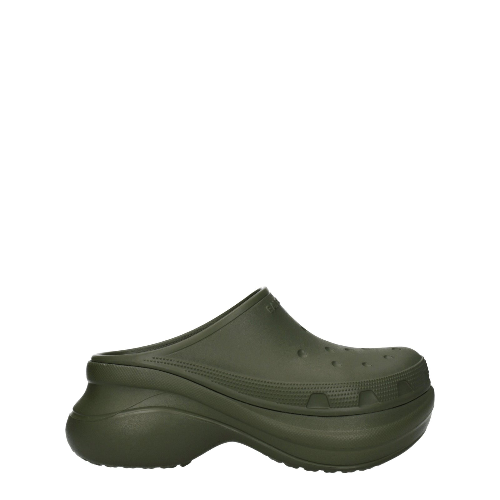 Balenciaga Balenciaga Slippers And Hooves Crocs Man Rubber Green/Persimmon - Image 1