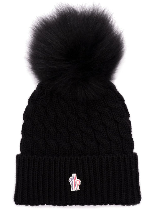 Moncler モンクラーグレノーブルロゴウールビーニー - Image 1