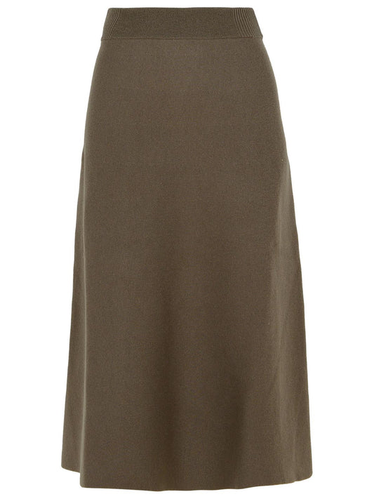 Lanvin ランバンベージュウールブレンドスカート - Image 1