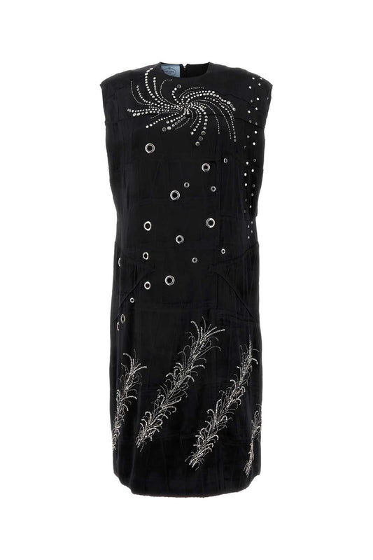 Prada プラダブラックベルベットドレス - Image 1