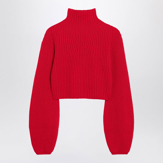Sportmax SportMax Red Wool Turtleneckジャンパー - Image 1