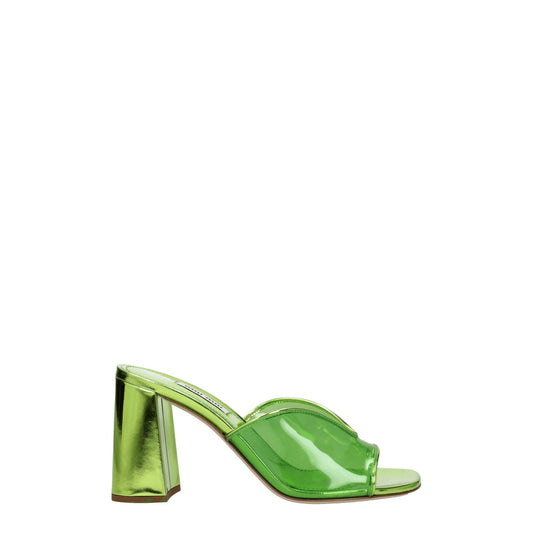 Miu Miu Miu Sandals Women Plexiglas Green - Image 1