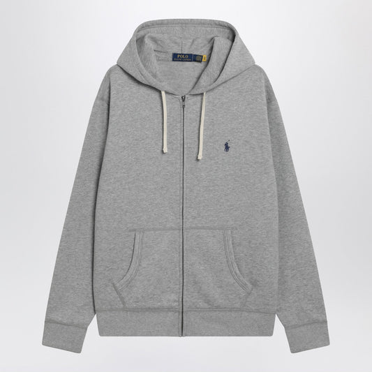 Polo ポロ ラルフローレン グレー コットン フリース ジップ スウェットシャツ - Image 1