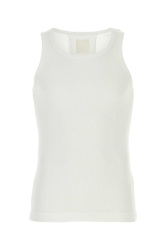Givenchy Givenchy White Stretch Cotton Tank Top - Image 1
