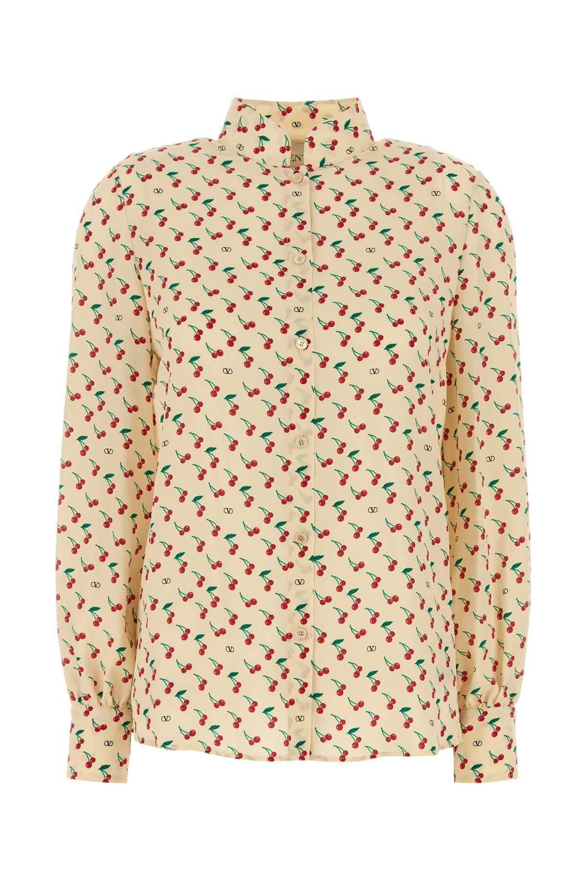 Valentino バレンティーノガラヴァニプリントクレープシャツ - Image 1