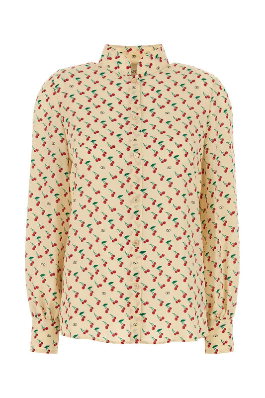 Valentino バレンティーノガラヴァニプリントクレープシャツ - Image 1