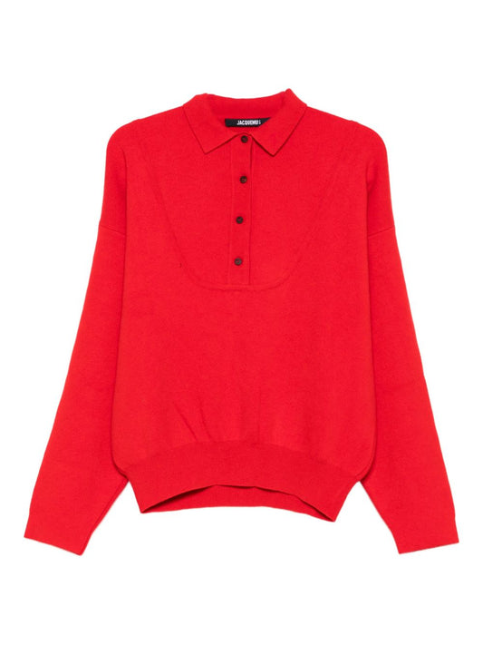 Jacquemus Jacquemus La Maille Vareuse Polo Shirt - Image 1