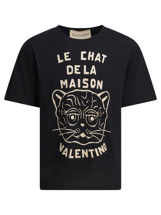 Valentino ヴァレンティノ「Le Chat De La Maison」T シャツ - Image 1