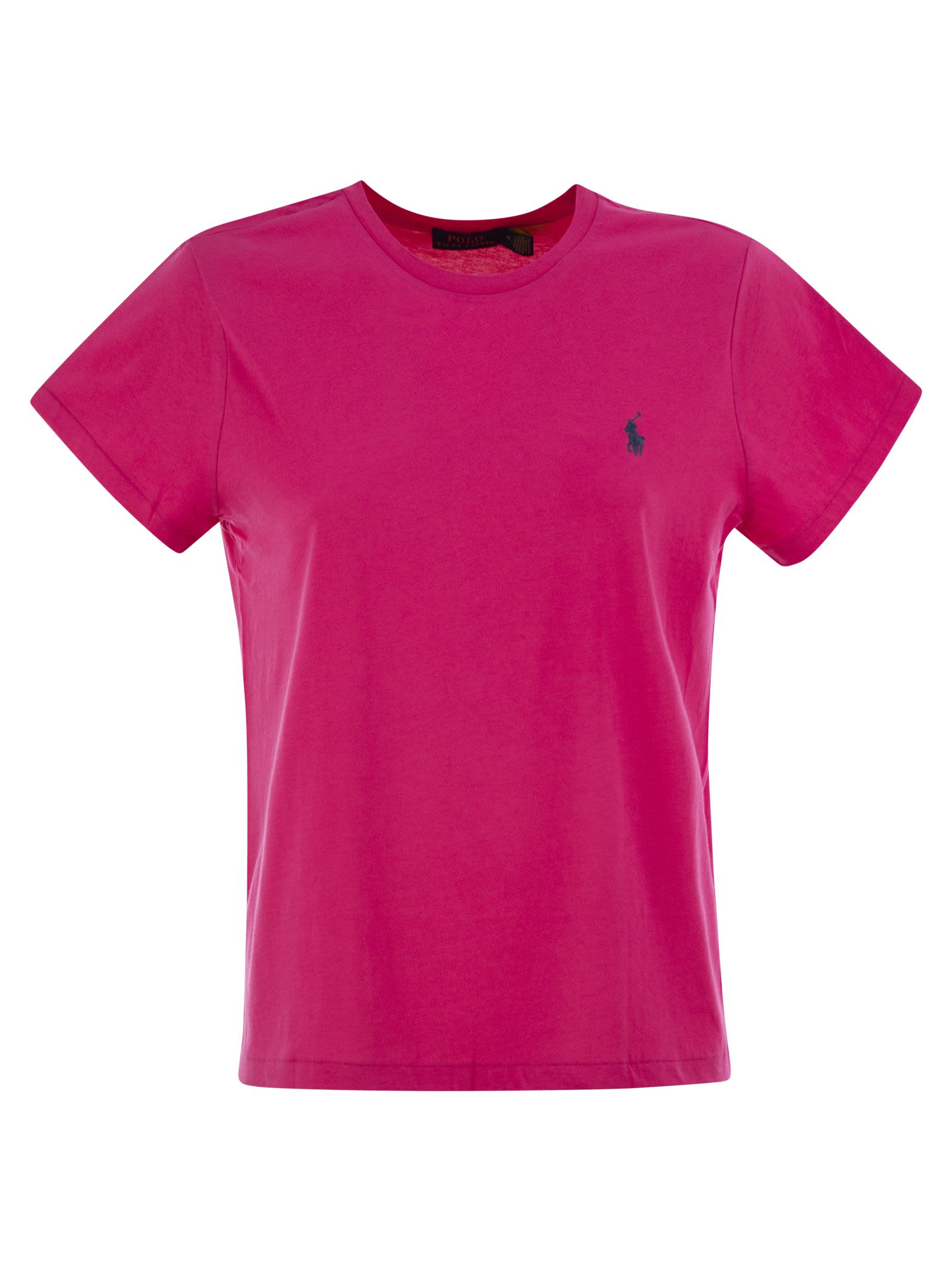 Polo ポロラルフローレンクルネックコットンTシャツ - Image 1