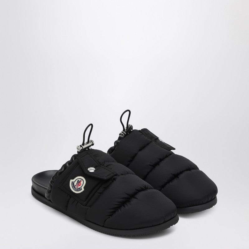 Moncler モンクラーブラックナイロンラバモンポケット - Image 1