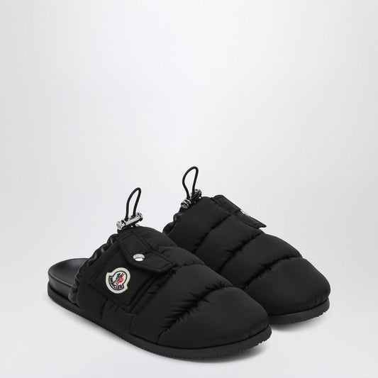 Moncler モンクラーブラックナイロンラバモンポケット - Image 1