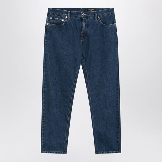 Dolce ロゴタグ付きのDolce＆Gabbana Blue Denimジーンズ - Image 1